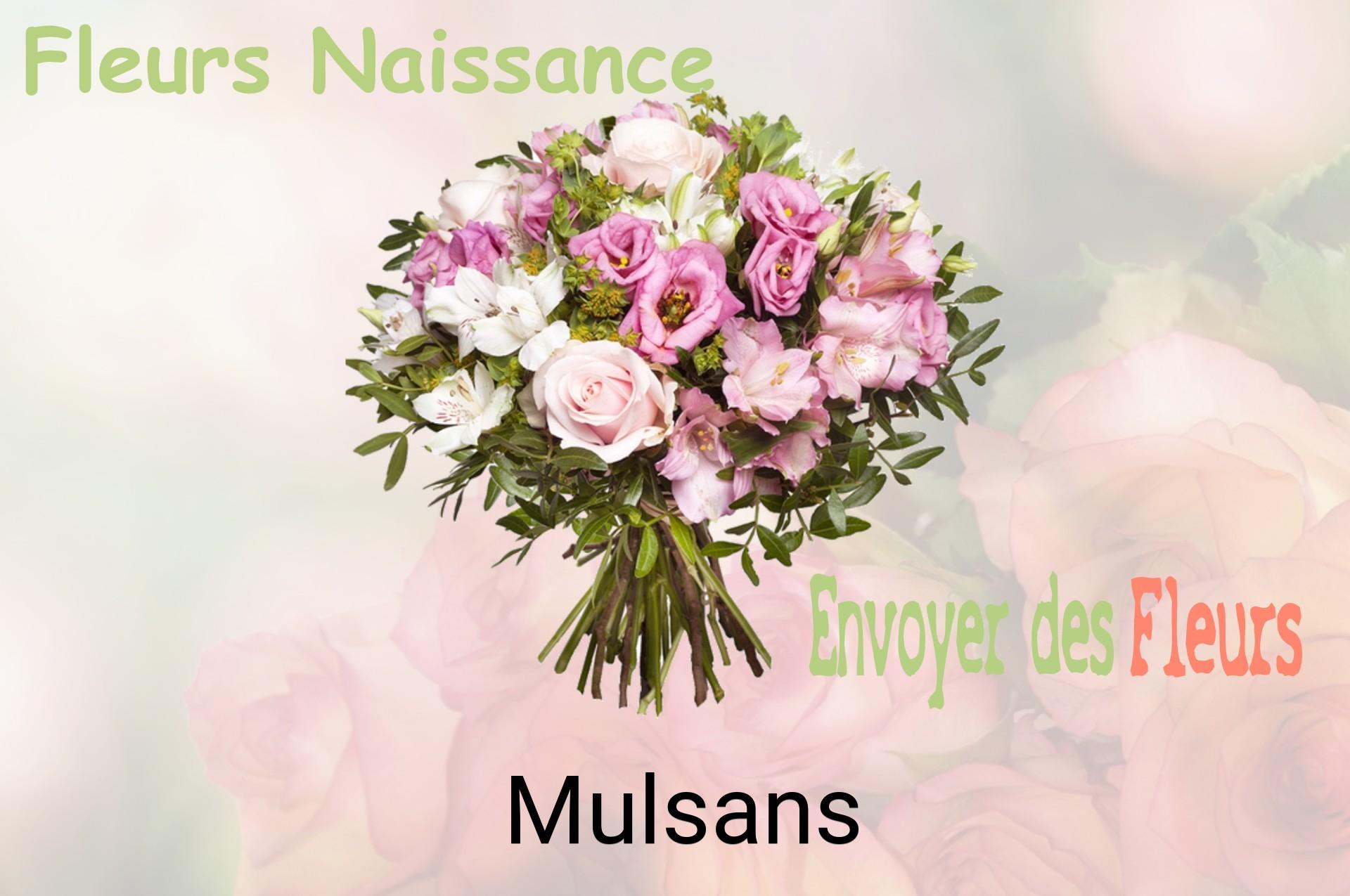 Bouquet de fleurs de naissance livré à Mulsans